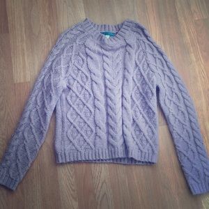 Pin + Larkin cable knit sweater